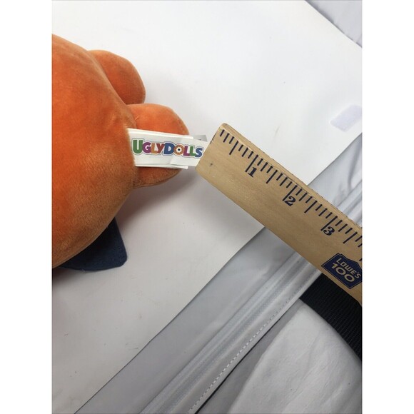 2019 UGLY DOLLS Wage Plush Orange Stuffed Animal Beanie 14 Inch - Picture 5 of 7